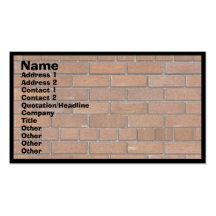 BRICKS BUSINESS CARD TEMPLATE