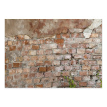 Bricks old wall business card template