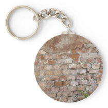 Bricks old wall key chains