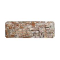 Bricks old wall return address labels