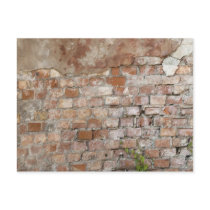 Bricks old wall post cards