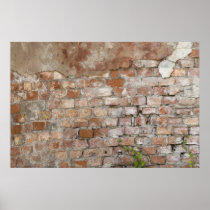 Bricks old wall posters