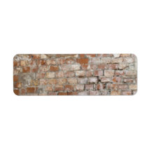 Bricks old wall return address labels
