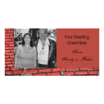 Bricks Customized Photo Card