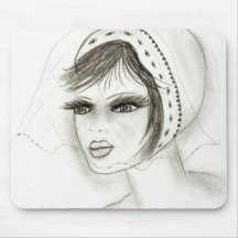 Bridal Deco Girl Mouse Pads