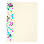 Bridal Flower Birds Bouquet Letterhead