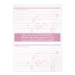 Bridal Shower and recipe cards Pink Personalized Invite