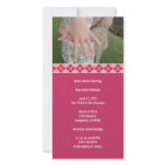 Bridal Shower Argyle Customized Photo Card