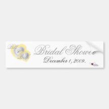 Bridal Shower Bumper Sticker  - Customized