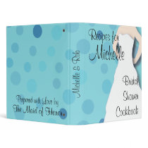 Bridal Shower Cookbook - Blues
