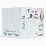 Bridal Shower Cookbook - Circles 3 Ring Binders
