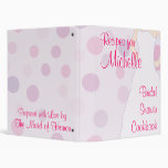 Bridal Shower Cookbook - Pink Text Binder