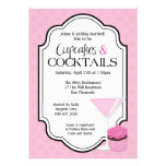 Bridal Shower Cupcakes and Cocktails Personalized Announcement