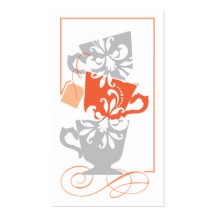 Bridal Shower Favour Tag - Tea Business Cards