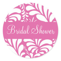 Bridal Shower Fern Flora Sticker Seal