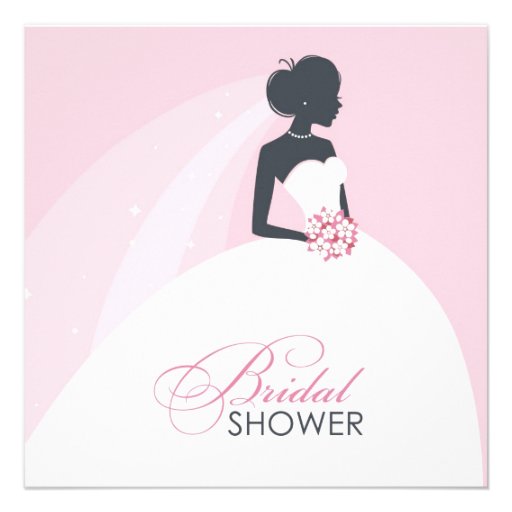 Bridal Shower Flat Card Invitation at Zazzle.ca