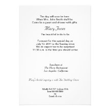 Bridal Shower Invitation