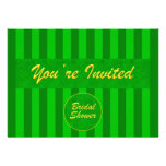Bridal Shower Invitation in Green