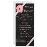 Bridal Shower Invitation in Pink and Black