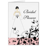 Bridal Shower Invitation Note Cards Pink