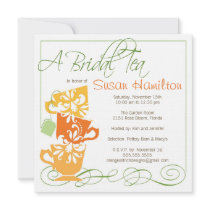 Bridal Shower Invitation - Tea
