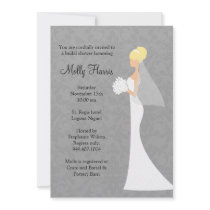 Bridal Shower Invitation with Matching Envelopes