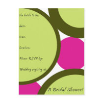Bridal Shower Invitations Postcard