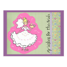 Bridal Shower Marital Advice & Wishes Cards Postcards
