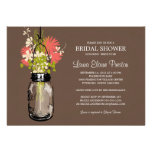 Bridal Shower Mason Jar and Wildflowers Invite