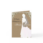 Bridal Shower Note or Greeting Card Template
