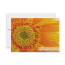 Bridal Shower Orange Flower Invitation
