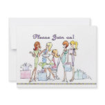 Bridal shower Party Glamour Girl Invitations