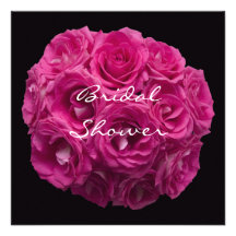 Bridal Shower Party Invitation Template -- Roses