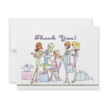 Bridal shower Party Thank YOU cards Custom Invitations