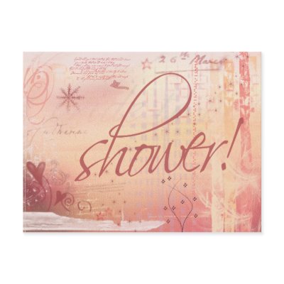 Bridal Shower Postcard Invitation by aslentz