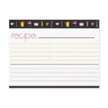 Bridal Shower Recipe Card postcards