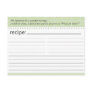 Bridal Shower Recipe Card Post Cards