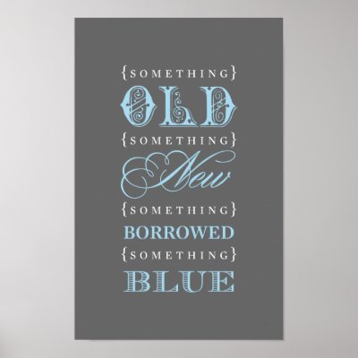 Wedding Shower Theme on Bridal Shower Sign   Old New Borrowed Blue Theme By Plush Paper