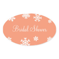 Bridal Shower Snowflakes Envelope Sticker Seal