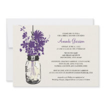 Bridal Shower Wildflowers & Mason Jar
