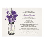 Bridal Shower Wildflowers & Mason Jar Invitations