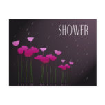 bridal shower with poppies post card