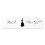 Bridal Silhouette Flower Girl bumper stickers