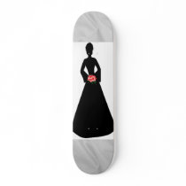 Bridal Silhouette I Skateboard - Customizable