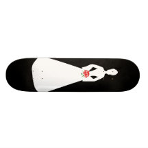 Bridal Silhouette Skateboard - Customizable