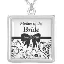 Bridal Swirls Bridal Party (Blk) Necklace