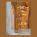 Bridal Veil Barn Wood Country Post Wedding Brunch invitations