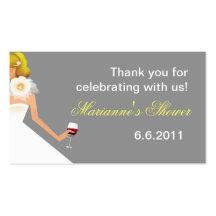 Bridal Wine Ensemble Business Cards