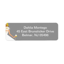 Bridal Wine Ensemble Custom Return Address Label
