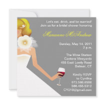 Bridal Wine Ensemble Custom Invites